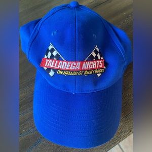 Ricky Bobby talledega nights speed racing nascar style blue hat cap SnapBack